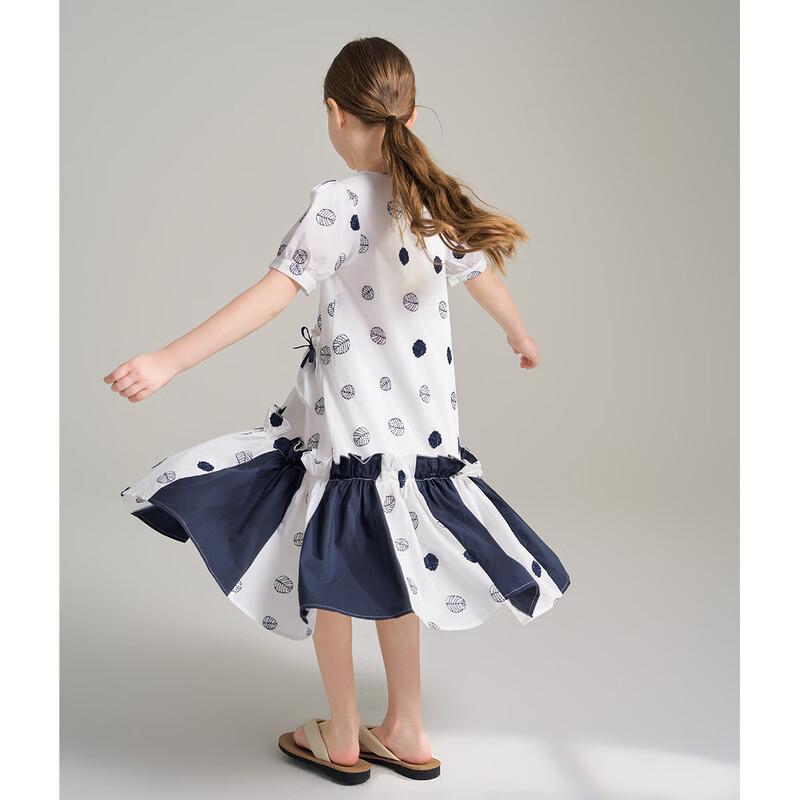 Girls' Korean Style Polka Dot Summer Dress