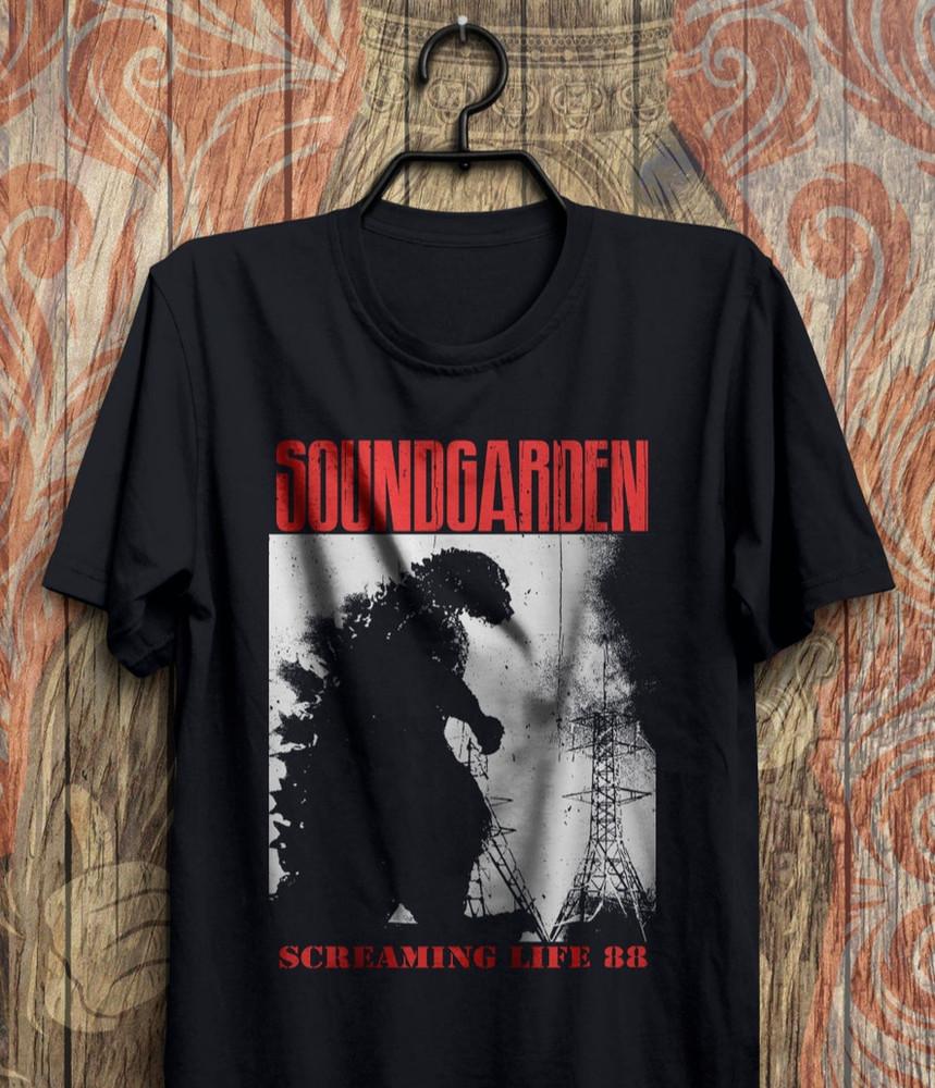 

Футболка Soundgarden Screaming Life 88 - Футболка Soundgarden, Футболка для тура, Унисекс футболка XL