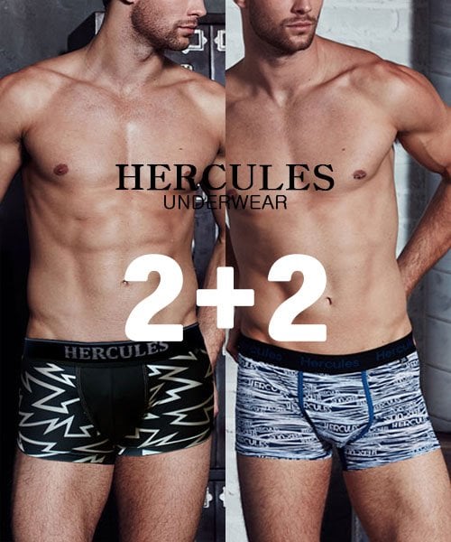

[Нижнее белье Hercules] Простой набор из 2+2 ящиков [Отправка из Кореи] 100% Оригинал 95