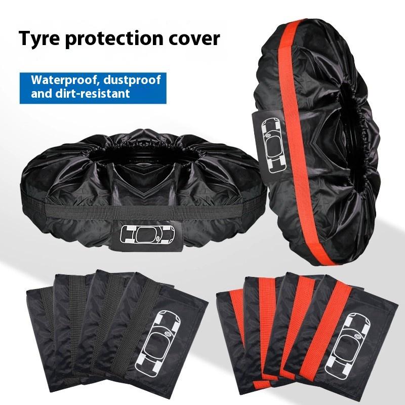 190T Poly Taffeta Tire Cover Spare Tire Cover Snow Tire Storage BagWheel Cover Tire Protector