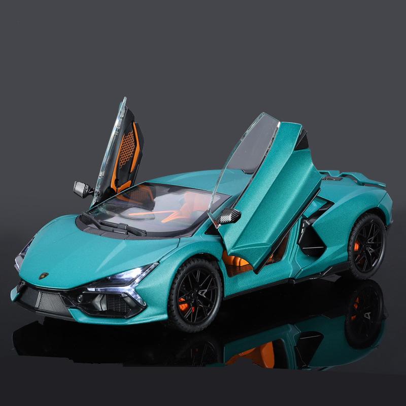 1:24 Revuelto Legierung Sportwagen Modell Druckguss Metall Spielzeug Rennsport Superauto Fahrzeuge Modell Sound und Licht Simulation Kinderspielzeug Geschenk