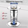 Push-Type Sink Leak Stopper: Universal Bounce Core Drainer & Deodorant Filter for Washbasins