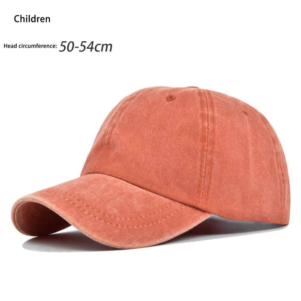 New Solid Children Summer Cap Women Ponytail Baseball Cap Hats Men Baseball Cap Cotton Outdoor Simple Vintage Visor Casual Cap