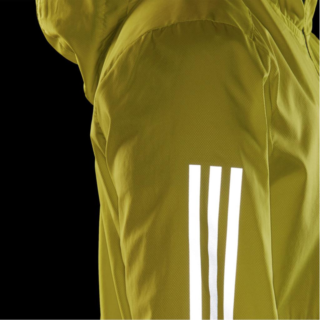 Adidas Solid Color Sports Hooded Zipper Casual Jacket Men Jacket Yellow GJ9950