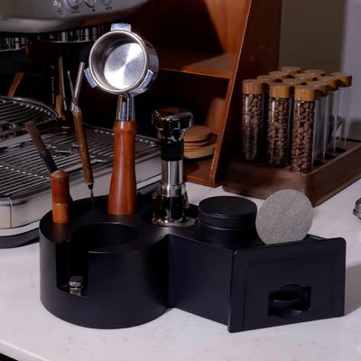 Kaffee Tamper Station Halter Ständer Zubehör 11,4x7x3,5 Zoll Einstellbare Schraubmutter Vielseitige Unterstützung
