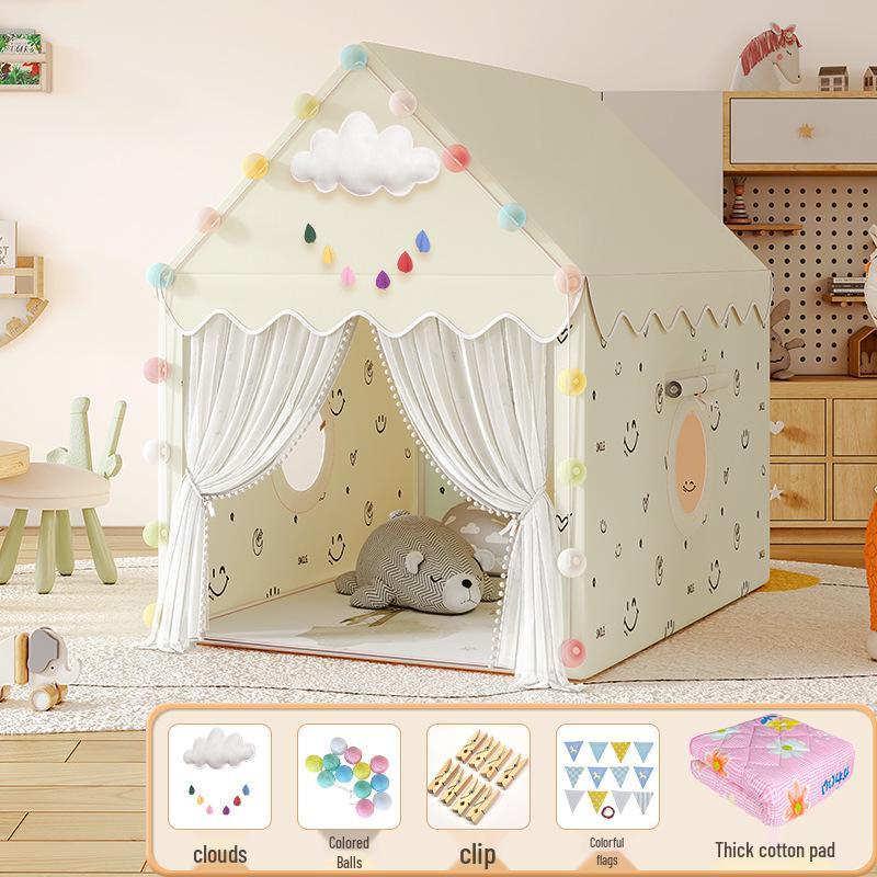 Princess Castle Play Tent for Kids with Mosquito Net - Indoor Pretend Play & Sleep Space