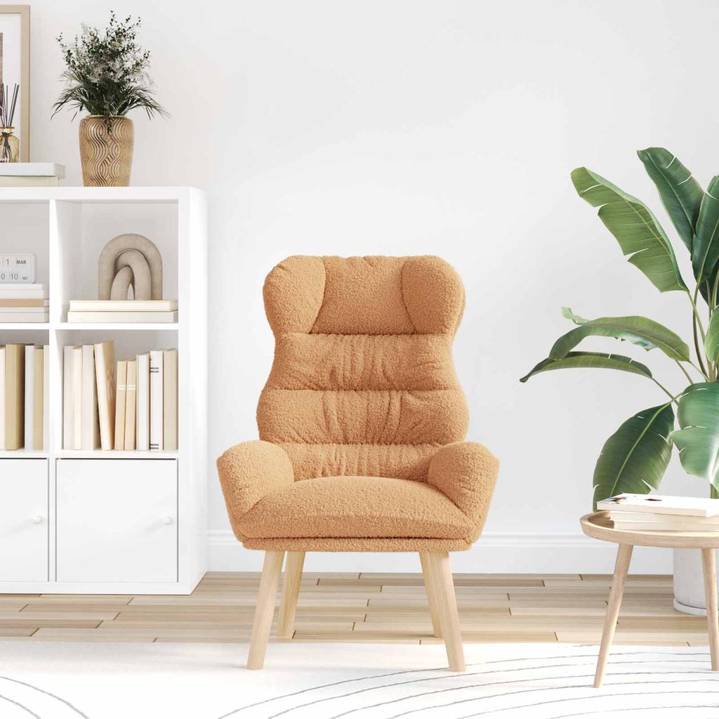 Armchair Beige 69 x 74 x 93 cm Sherpa Fabric