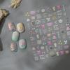 Dreamy Ice Cream Bear & Star Nail Art Stickers