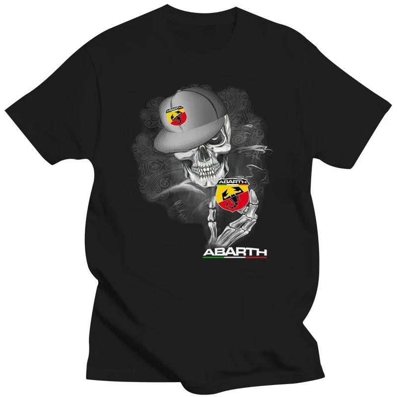 Abarth TShirt Unisex Women 100Cotton Skull so cool T Shirt Summer Fashion Short Sleeve ONeck Plus Size Tops L