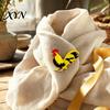 Playful Chicken Brooch Rooster Pin, Acrylic Lightweight Farm for Women Animal Jewelry, Backpacks Hats Jackets Thanksgiving Lover Gift Pin