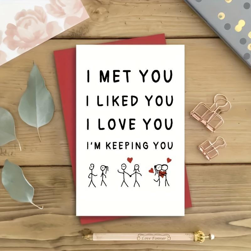 1pcs Card For Him Or Her, Anniversary Card, Gift For Him Or Her, Small Business Supplies, Thank You Cards, Birthday Gift, Cards