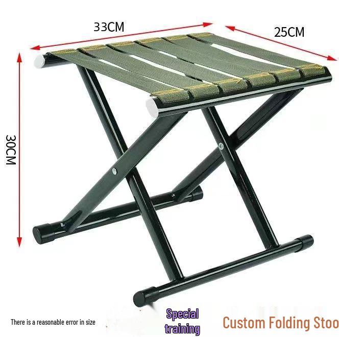 Portable Outdoor Folding Stool - Compact for Camping, Fishing, or Student Use