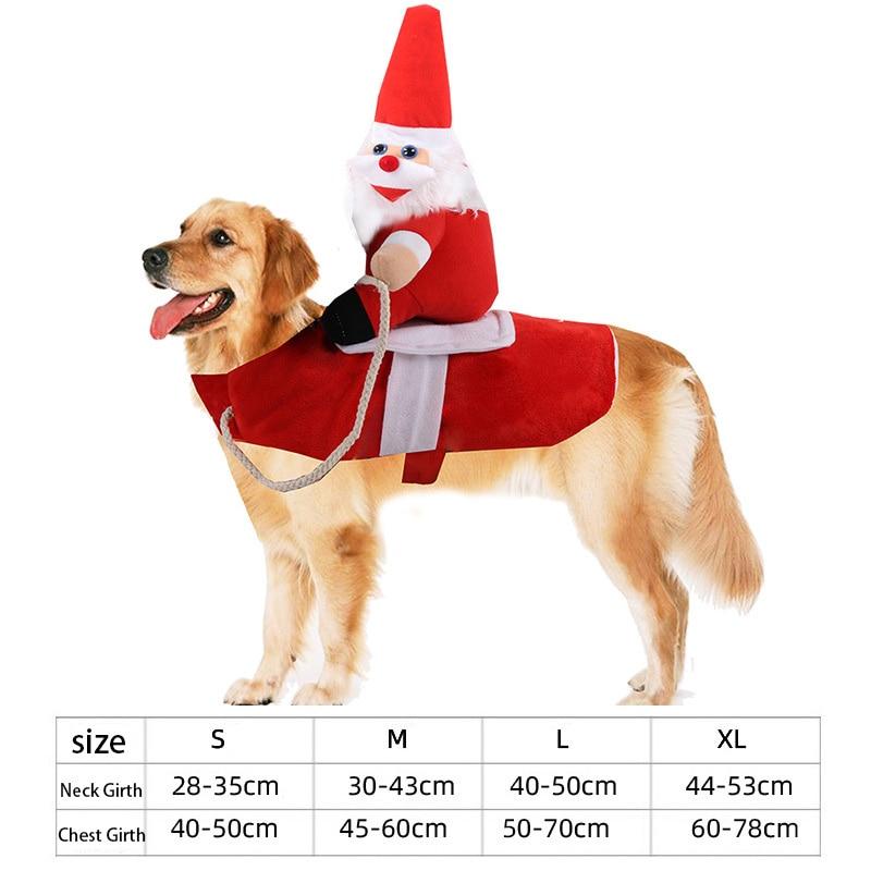 Christmas Pet Costume Dog Clothes for Large Dog Clothing Puppy Funny Santa Claus Cowboy Clothing For Cats