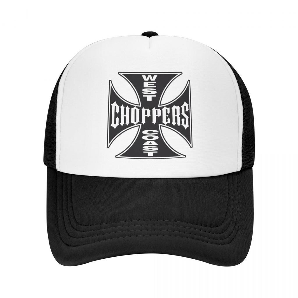 Personalized West Coast Iron Cross Choppers Baseball Cap Outdoor WoUnisex Unisex's Adjustable Trucker Hat Spring Snapback Caps