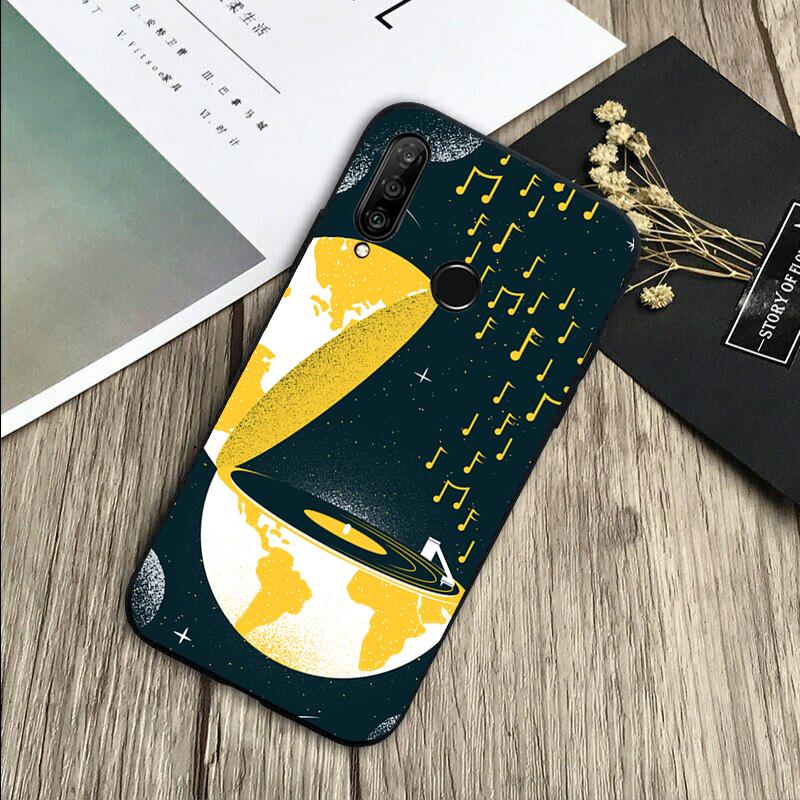 

Vinyl DJ Record Art For Huawei Nova 5T 9 10 SE 7i 8i 11i 12i Y73 Y90 Y70 Y72 Y61 Y91 P60 Pro P40 P30 Lite Case Huawei Nova Y73