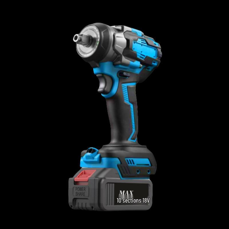 Makita-Style Brushless Impact Wrench, High Torque, Dual-Use, Rechargeable Lithium Battery, 500N, Bare Tool.