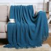 Sofa Blanket Tassel Air Conditioning Nap Blanket Hotel Bed Summer Bed Tail Blanket Manta Del Sofá Para La Pausa Para El Almuerzo