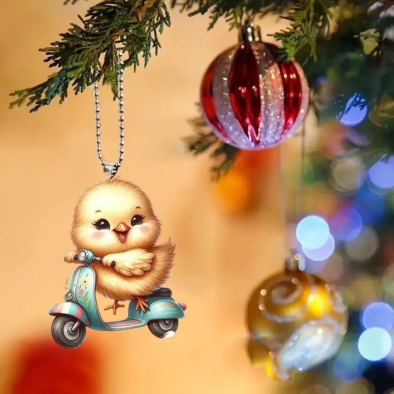 Acrylic Style Cartoon Car Hanging Ornament Versatile Backpack Accessory For Home Decor