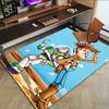 Toy Story Woody Buzz Duo Carpet for Playroom Bedroom Living Room Sofa Home Decor,kids Game Area Rug Non-slip Floor Mat