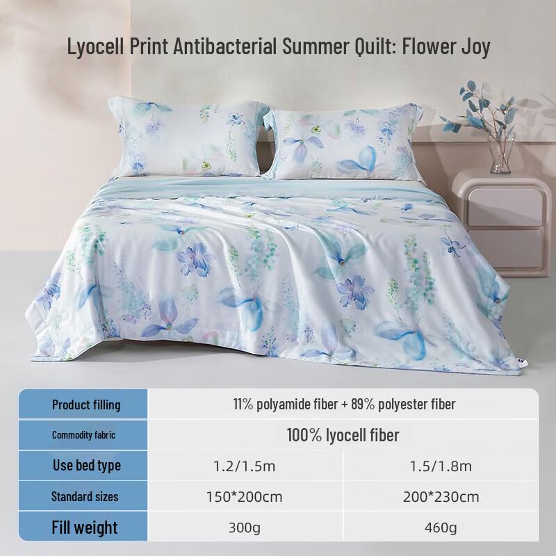 

Mengjie Huayue Lyocell Printed Antibacterial Summer Quilt