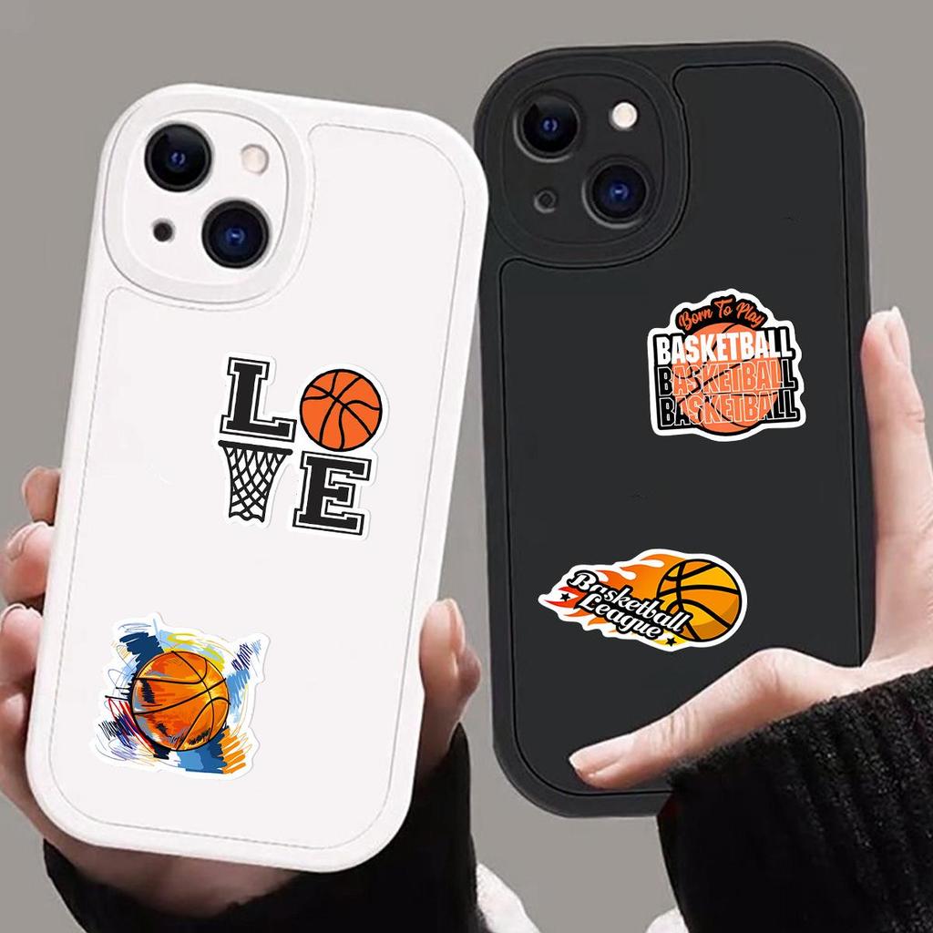 50pcs NBA Basketball Stickers: Cultural, Creative, Personalized & Waterproof for Journals, Phone Cases, and Luggage