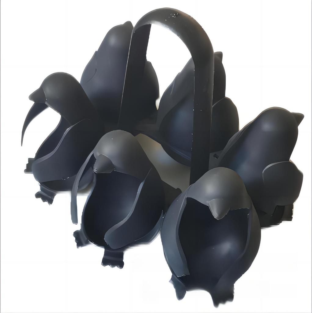 1 ks kuchyňské vychytávky: Vařič vajec tučňák, Nádoba na vaření vajec v páře, Držák na vejce