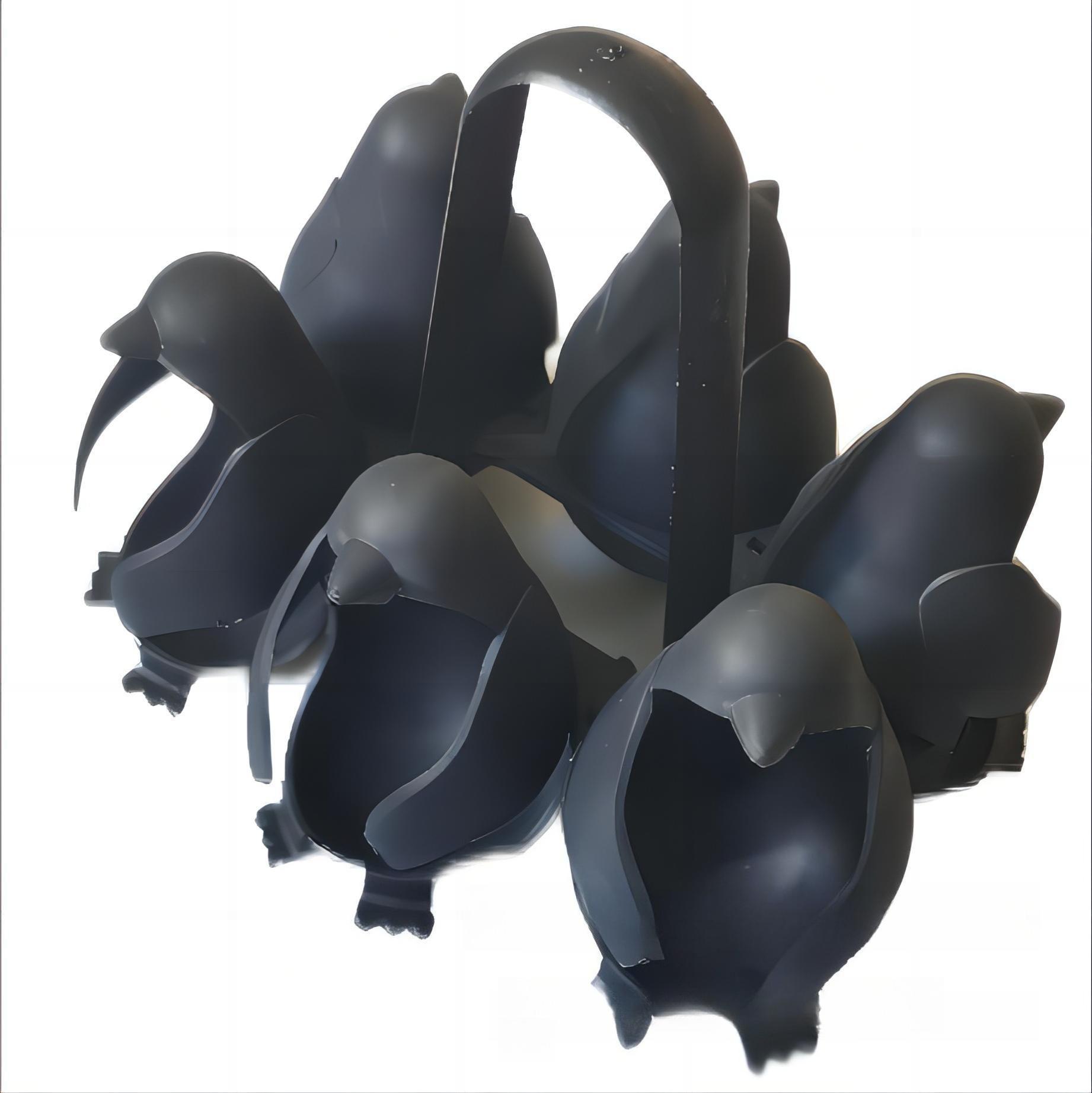 

1 шт. Кухонный гаджет: Яйцеварка Пингвин, Пароварка для яиц, Подставка для яиц чёрный