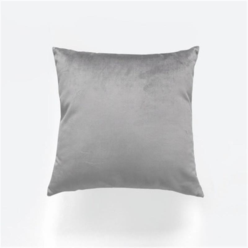 Style Contemporary Simple Solid Color Velvet Pillowcase Home Decorative Cover Cushion