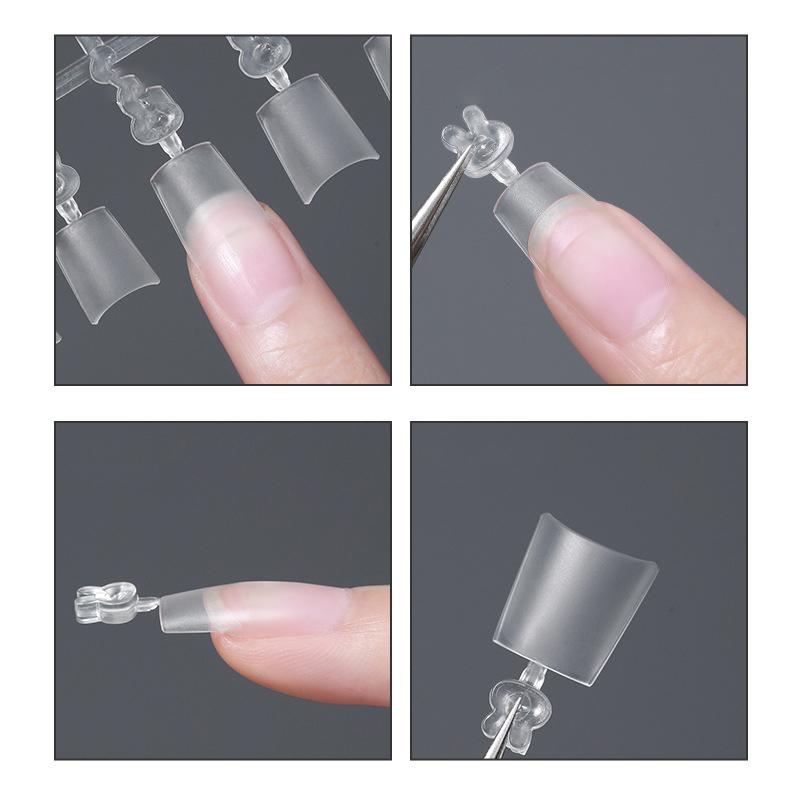 Duidelijke Kunstnagels Super D Boog Lange Nagels Press-On Nagels Volledige Dekking Gel Tips Nagellak Capsule Nagelverlengingen Nagellak Salon Doe-het-zelf