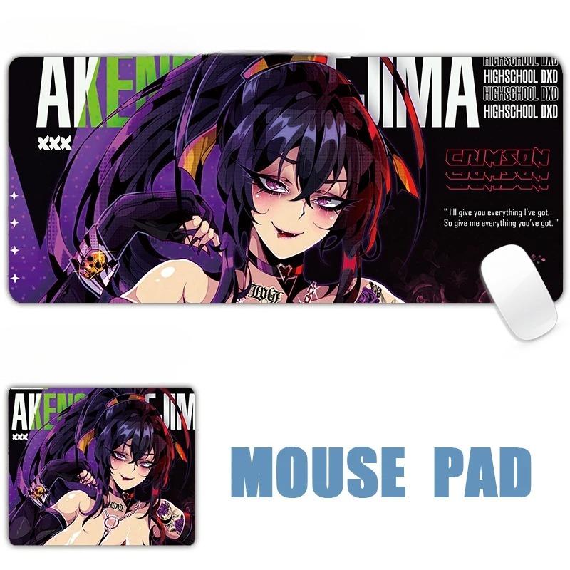 New Sexy Anime Girls Succubus Albedo Ahegao Leather Mouse Pad Table Mat Gaming XXL 90x45CM Mouse Pad Keyboard Carpet Desktop Mat