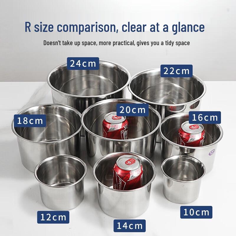 

FuOu 304 Stainless Steel Round Seasoning Jar with Lid