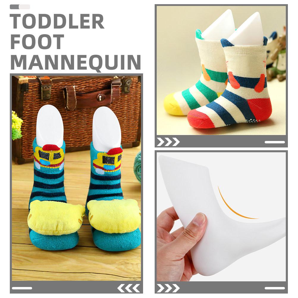 5 Pièces Mannequin de Pied Support d'Affichage de Pieds Réalistes pour Magasin de Chaussettes Chaussures Modèles de Pieds Affichage de Pieds