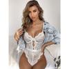 Sexy See Through Lace Strap Slim Fit Bodysuit For Women