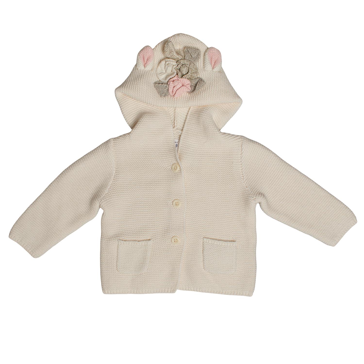 

Knitted Hoodie Jacket with Unicorn 336733 for Baby Girl 3/6 MESES бежевый