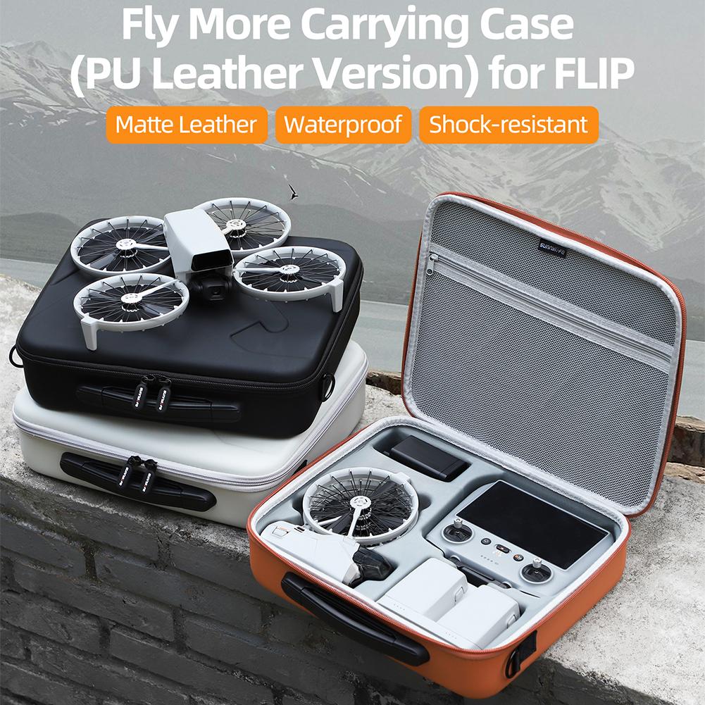 

For DJI Flip Drone RC 2/N3 Remote Control Portable Carrying Box Case Handbag Smart Controller Outdoors Hard Shell Storage Bag помаранчевий