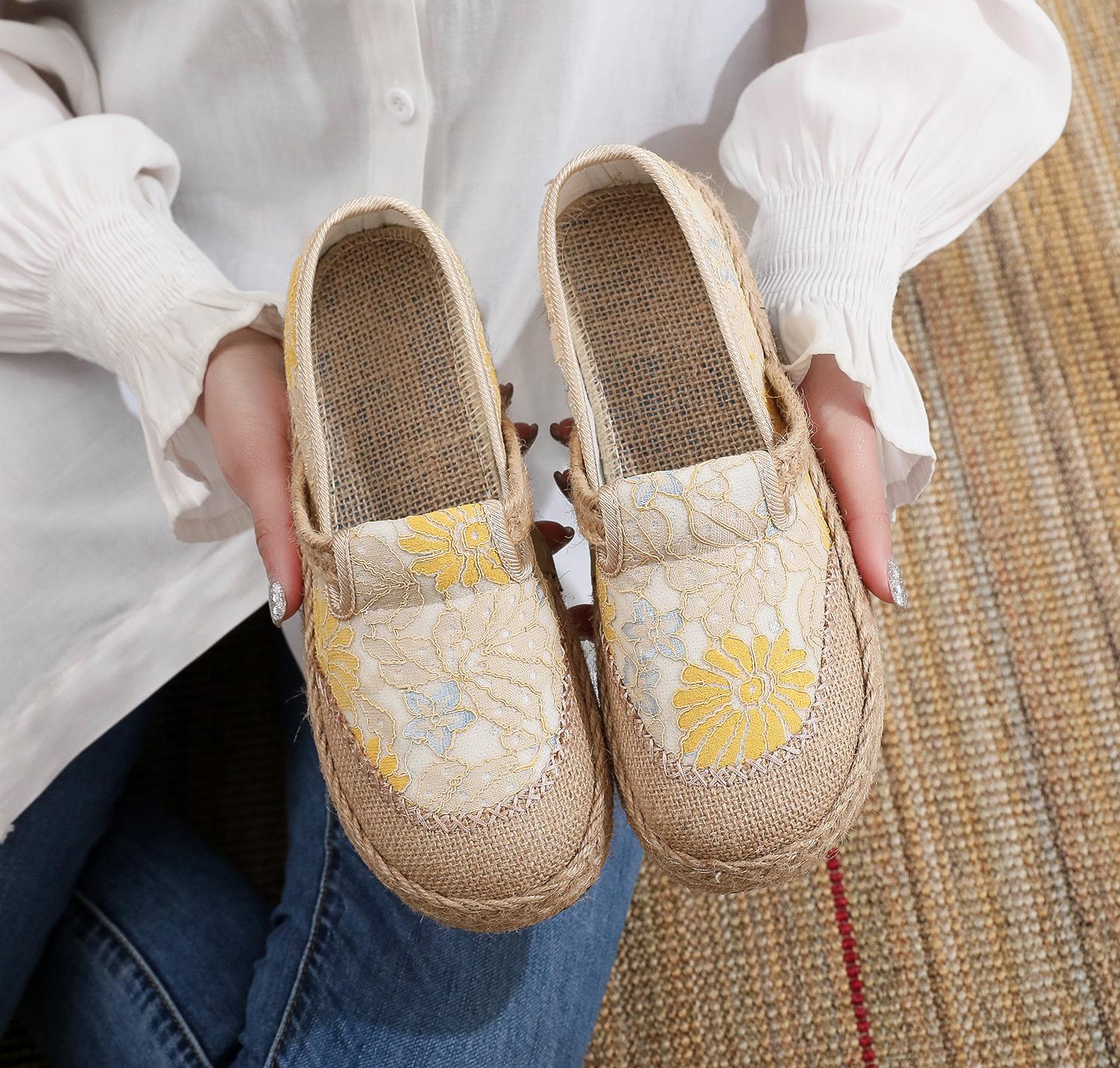 

25 ****** летние ******* тканевые туфли женские дышащие для среднего и пожилого возраста туфли для мамы s**t подошва нескользящие для среднего и пожилого возраста женские рыбацкие 41