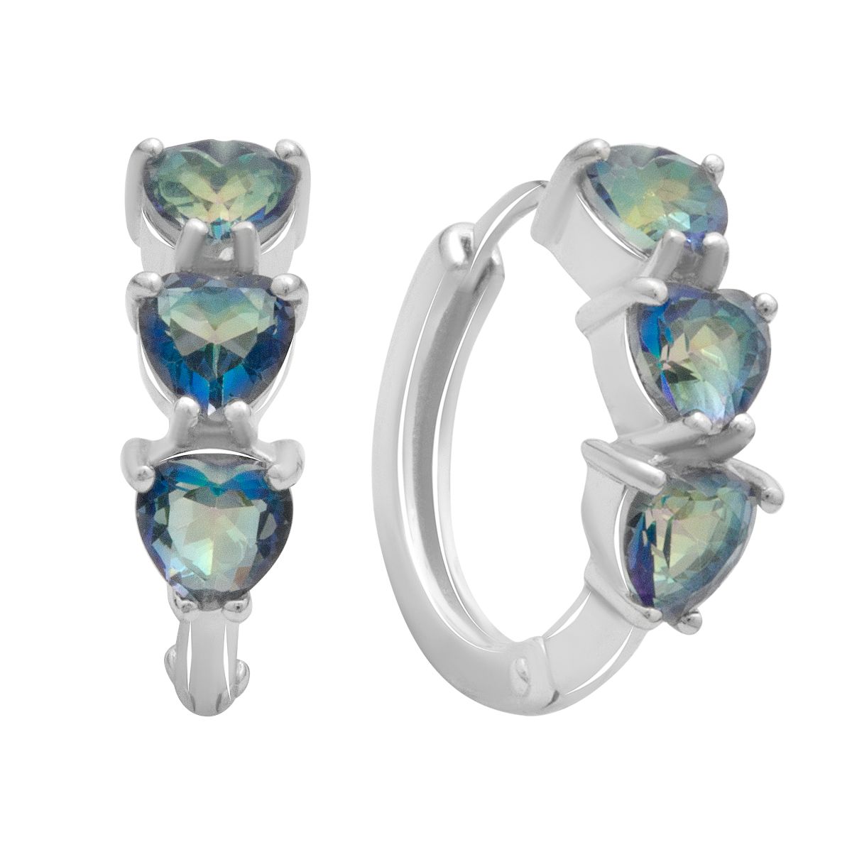 

Серебряные серьги с мистик топазом 2.367ct (2179146)