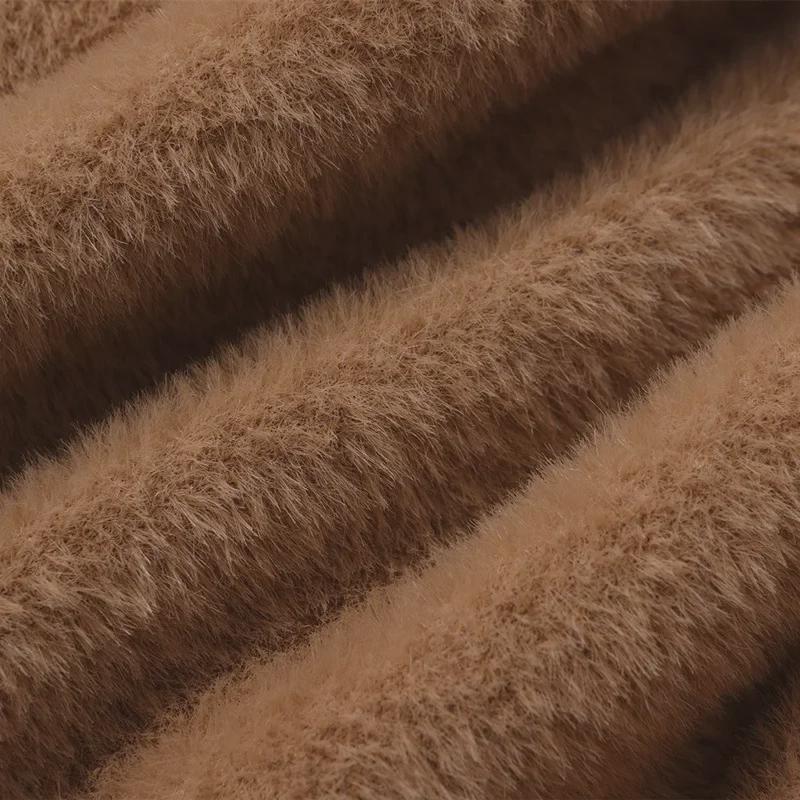Maglione Invernale da Uomo Collo Tondo in Pile Spesso - Caldo Pullover a Manica Lunga Lavorato a Maglia