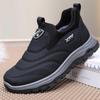 Men's Winter Old Beijing Velvet-Lined Non-Slip Casual Shoes for Elderly