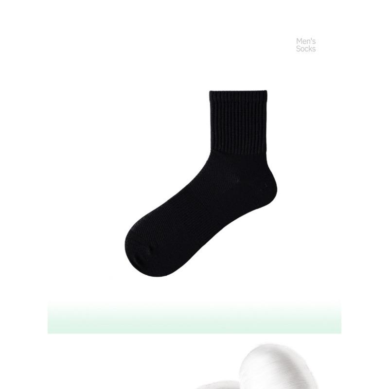 Men s Silk Stockings - Mid-calf Mesh Thin Socks Suitable for Spring and Summer, with Anti-odor, Antibacterial and Sweat-absorbing Properties. 1 pair чёрный