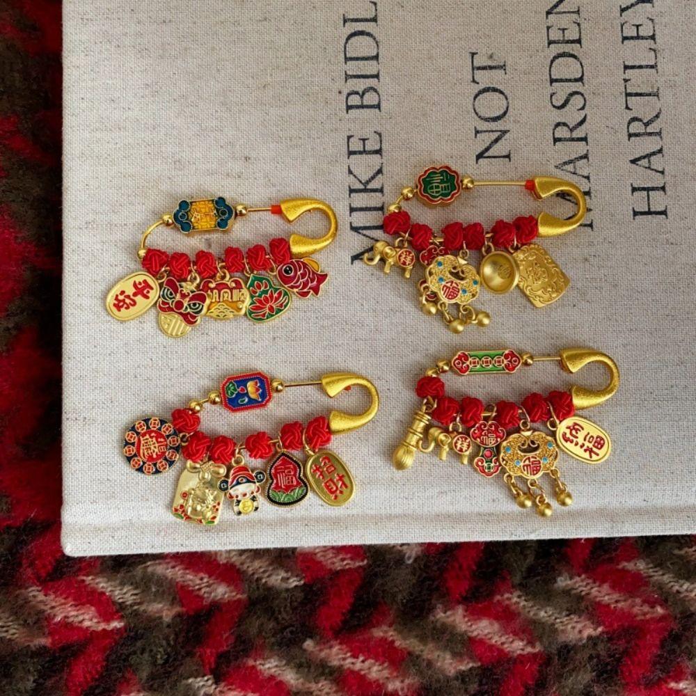 Horse Year Zodiac Brooch Pendant Best Wishes Guardian Brooch Fashion Lucky Pins Pregnant Women
