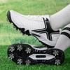 Pánské a dámské profesionální sportovní golfové boty Venkovní módní kožené vycházkové tenisky Černá Bílá Pánské golfové boty Velké velikosti
