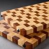 ZISIZ Solid Wood Checkerboard Cutting Board