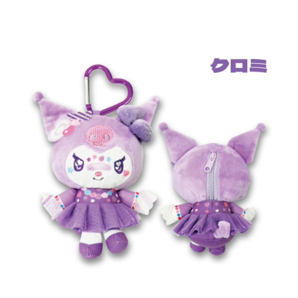 Hatayama Shoji Sanrio Mascot Pouch Decora Kuromi H15 x W10cm 63203112 Approx.