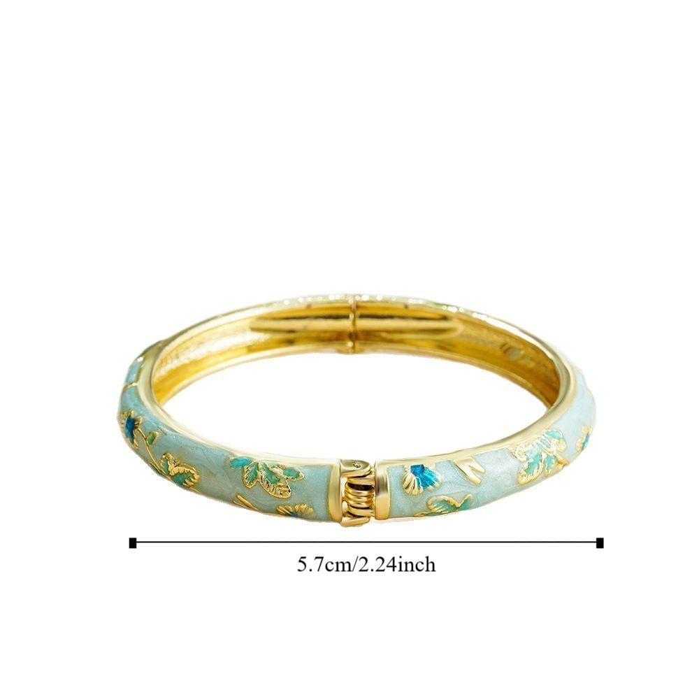 Traditional Hollow Out Flower Bangle Chinese Women's Hand Bracelet  Jewelry Gifts