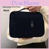 Travel Twill Hanging Toiletry Bag With Multiple Compartments For Home And Business Trip Use
