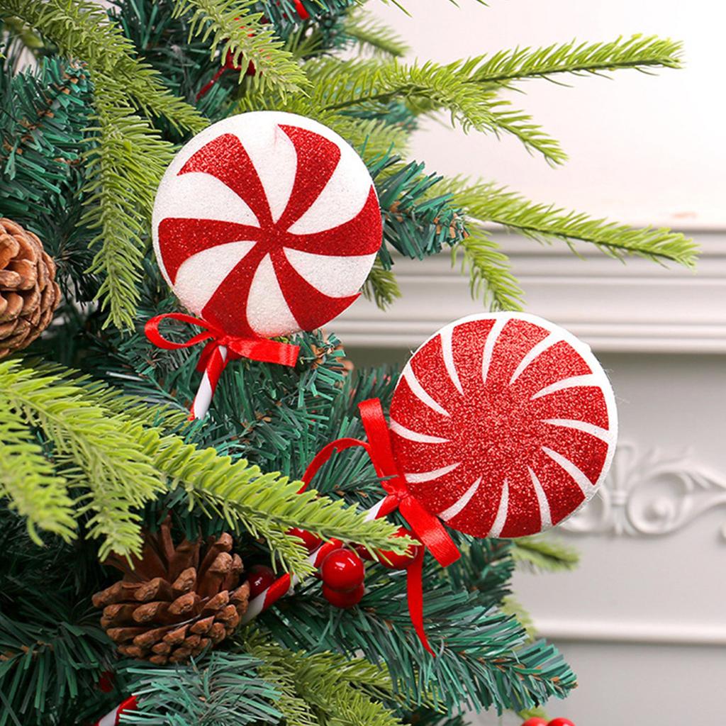 Colorful Christmas Candy Cane Ornament Delicate Christmas Tree Candy Cane Decorations for a Warm and Joyous Atmosphere