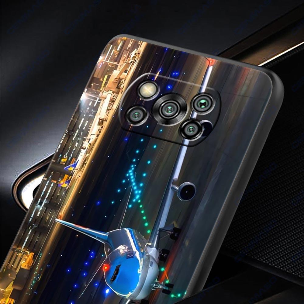 Travel-Nspired Airplane Route Phone Case Cover  for Xiaomi Poco F7 Ultra F6 F5 F4 F3 X6 X5 X4 X3 NFC C51 C55 M4 GT 5G Soft TPU