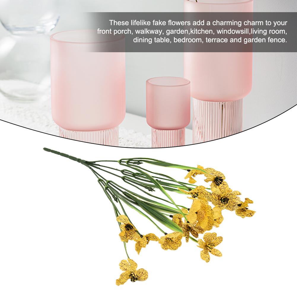 Floral Décor Artificial Flowers Outdoor Garden Porch Decor Fake Flowers Multi Color Outdoor Weddings Birthdays