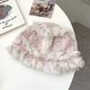 Mao Mao Hat Real Mao Rabbit Plush Fur Hat Versatile Cold-proof Warm Wool Knitted Baotou Hat Women's Winter